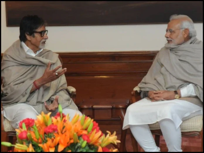pm modi, amitabh bachchan