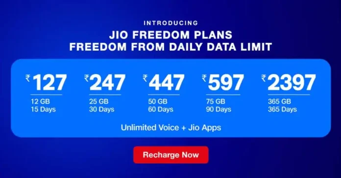 jio new prepaid plans