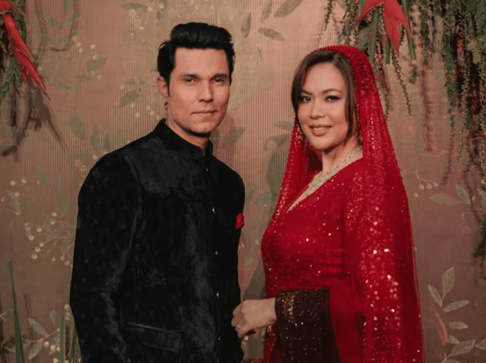 Newlyweds Randeep Hooda And Lin Laishram Dazzle At Mumbai Reception